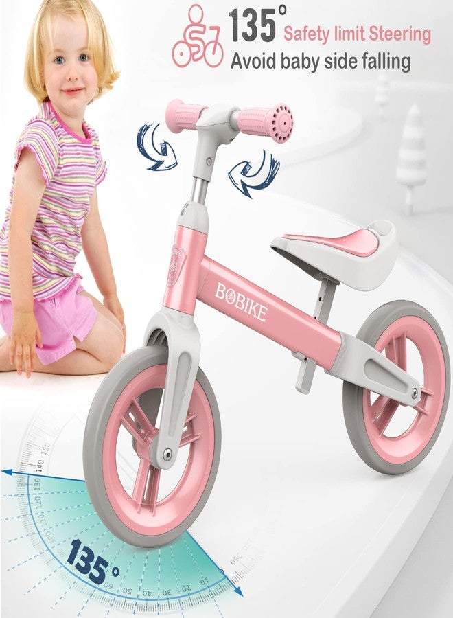 Bobike Toddler Balance Bike Toys for 1 to 3 Year Old Girls Boys Adjustable Seat and Handlebar No-Pedal Training Bike Best Gifts for Kids (Pink) - Image 5